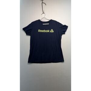 Juniors Extra Large Navy / Lime Reebok T-Shirt Classic Cozy Fit
